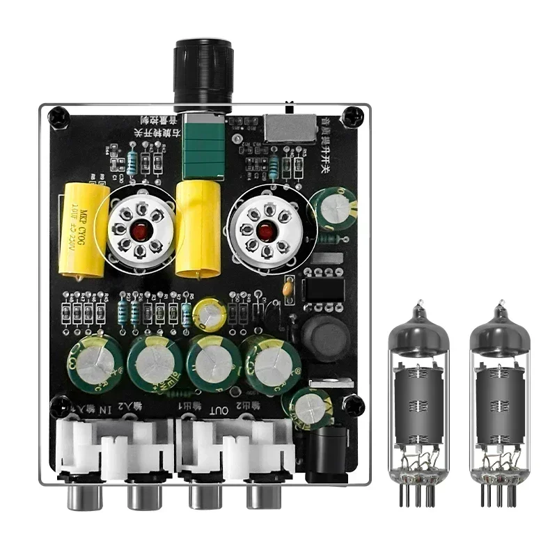 Diy Audio Electronics Kit - Pré-amplificador de Tubo 6K4 Atualizado, Amplificadores