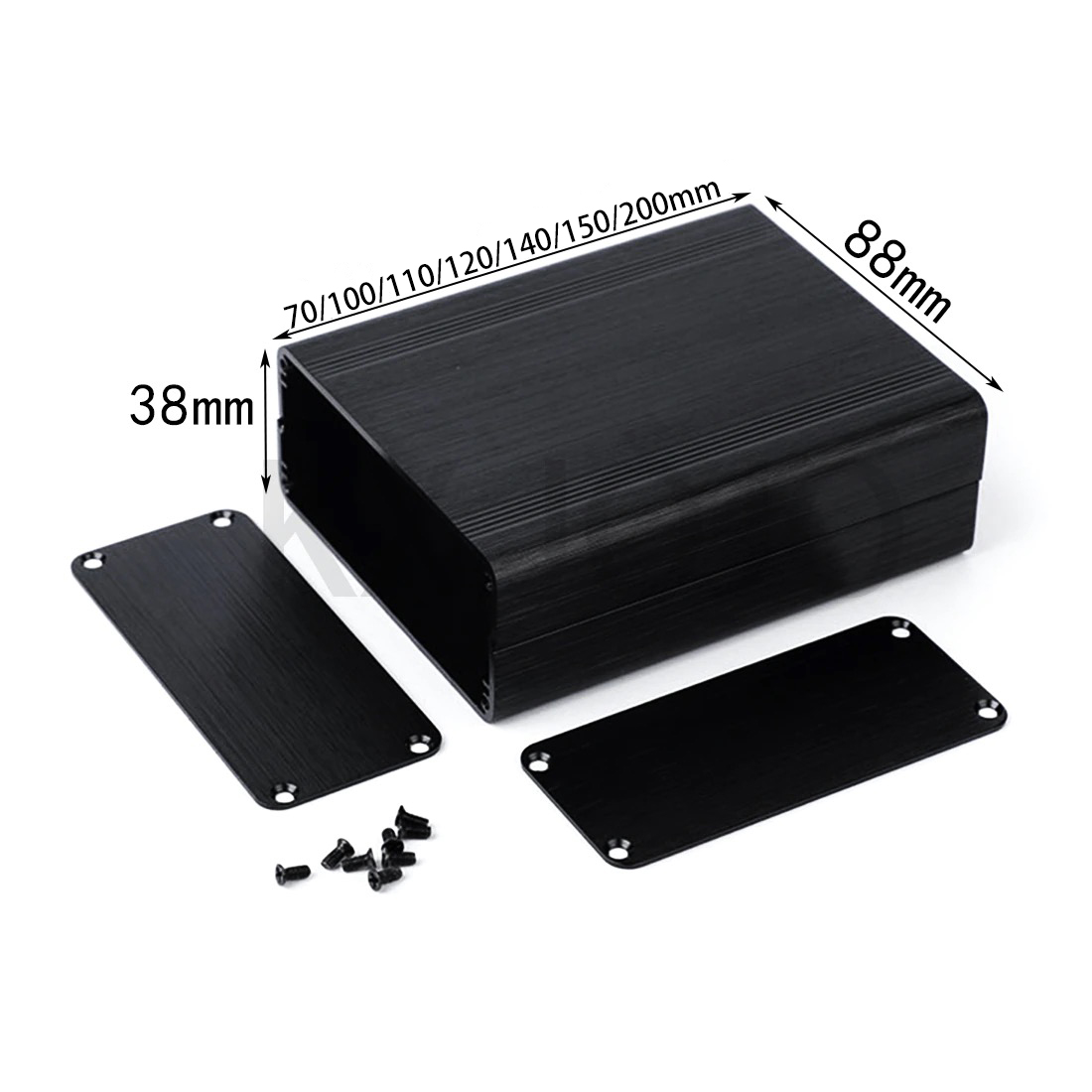 Caixa de Alumínio 1 peça 88*38 - Diy Electronics Box avaliação e preço