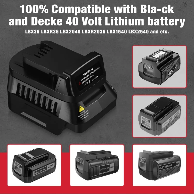 Adaptador de bateria BD40MIL18 - Black+Decker Tool Cordless avaliação e preço