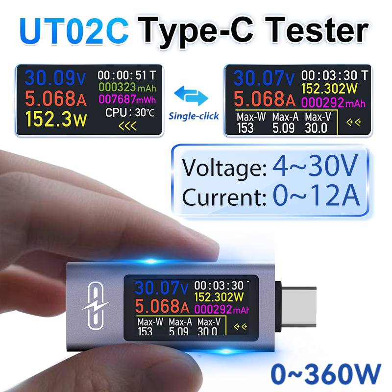 UT02C Testador USB com Tela Co - Logic Analyzer Usb avaliação e preço